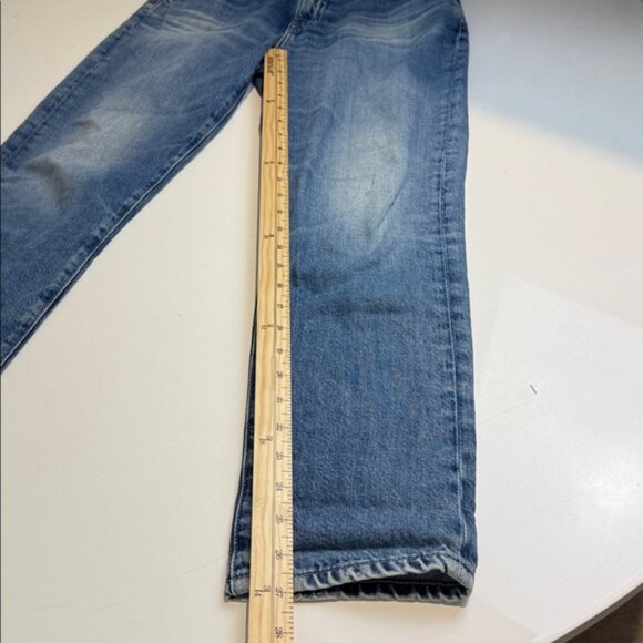 AG Adriano Goldschmied the Ex boyfriend Slim Leg Light Blue Straight Jeans - Picture 7 of 8